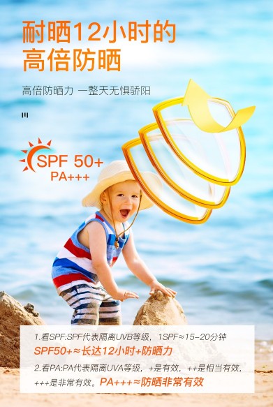 哈羅閃嬰兒防曬噴霧SPF50＋，高倍防曬力，讓寶寶肌膚無懼驕陽