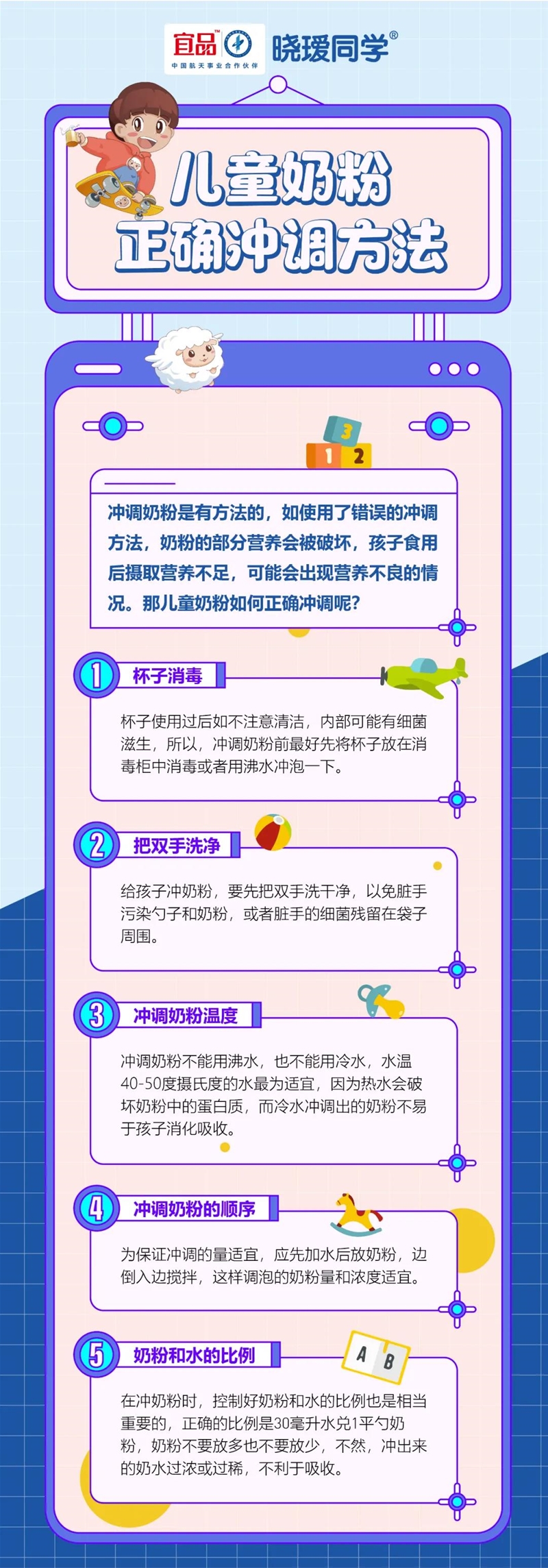 曉璦課堂 | 兒童奶粉正確沖調(diào)方法